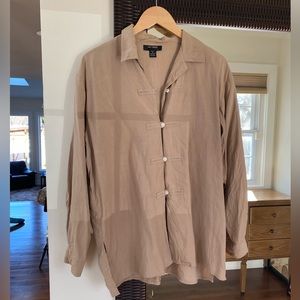 Silk house blouse size 16